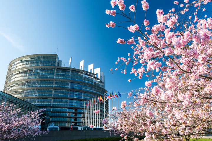 Europaparlamentet i Bryssel, Belgien.