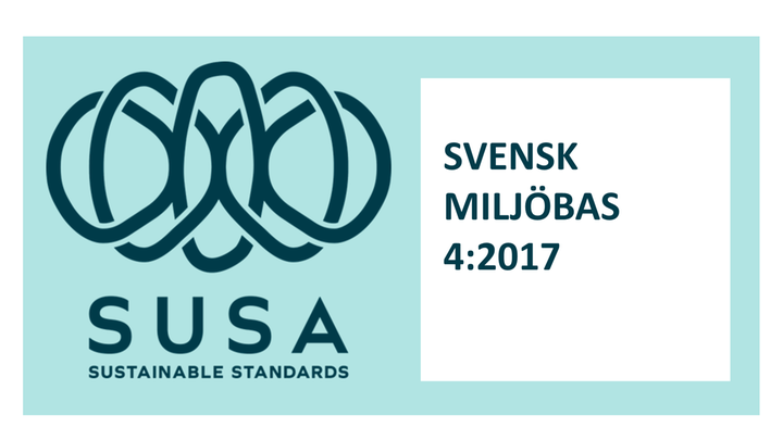 Dekal med texten Svensk miljöbas 4:2017